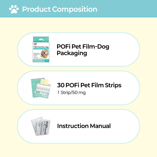 LABOTTACH Pofi Pet Oral Health Dental Strip for Dogs