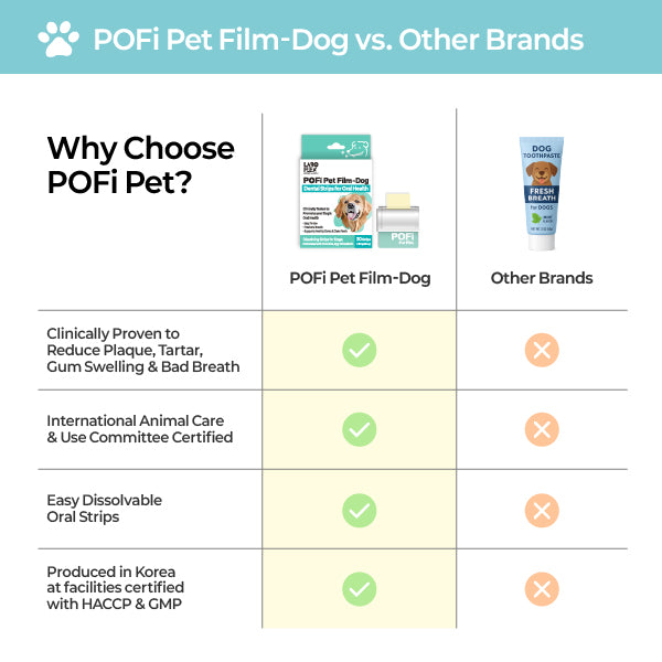 LABOTTACH Pofi Pet Oral Health Dental Strip for Dogs