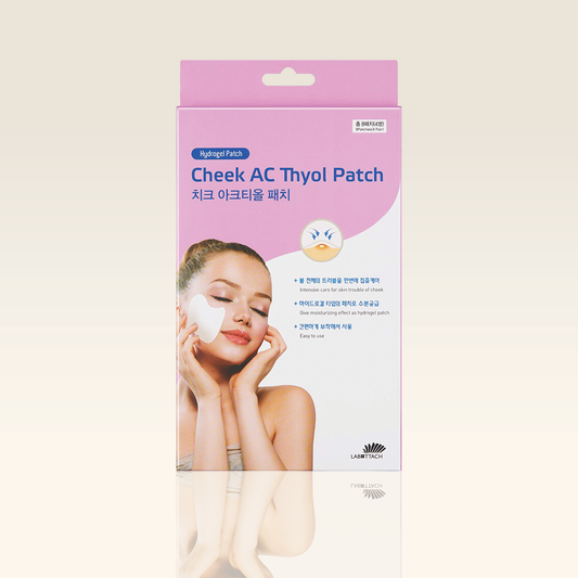 LABOTTACH Soothing & Cooling  Acne Treatment Thyol Hydrogel Patch for Cheek, 8 Patches