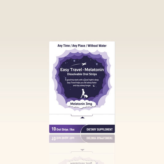 LABOTTACH Easy Travel Melatonin Dissolvable Oral Strips, 3 mg