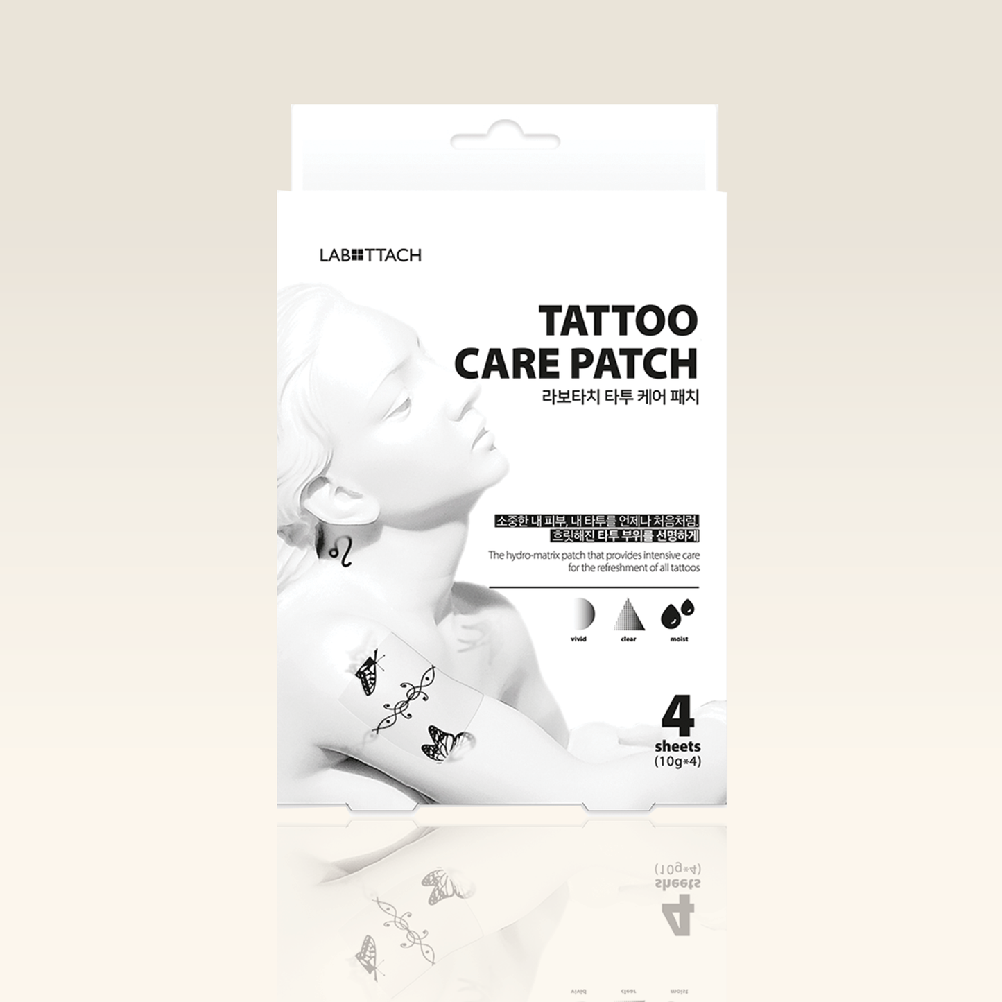 LABOTTACH Tattoo Revitalizing Hydrogel Patch for Body, 4 Patches