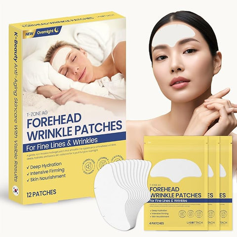 LABOTTACH Anti-Aging Collagen AG Hydrogel Patch for T-zone & Chest, 12 Patches