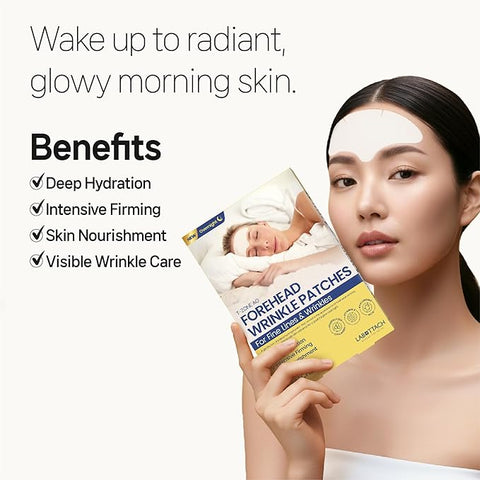 LABOTTACH Anti-Aging Collagen AG Hydrogel Patch for T-zone & Chest, 12 Patches