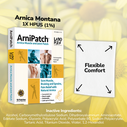 ArniPatch Arnica Muscle and Joint Patch (Renewed Version)