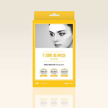 LABOTTACH Anti-Aging Collagen AG Hydrogel Patch for T-zone & Chest, 4 Patches