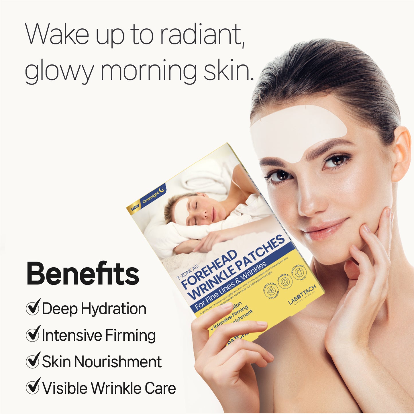 T-Zone AG Forehead Wrinkle Patches - 12 Patches