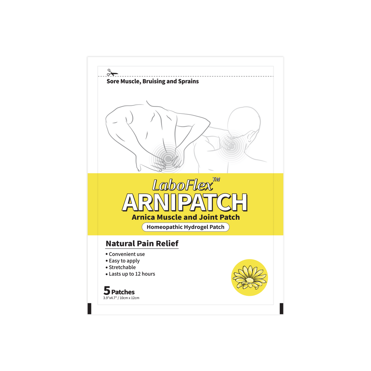 ArniPatch for Pain, Bruise, Swelling relief patch - Laboflex - 