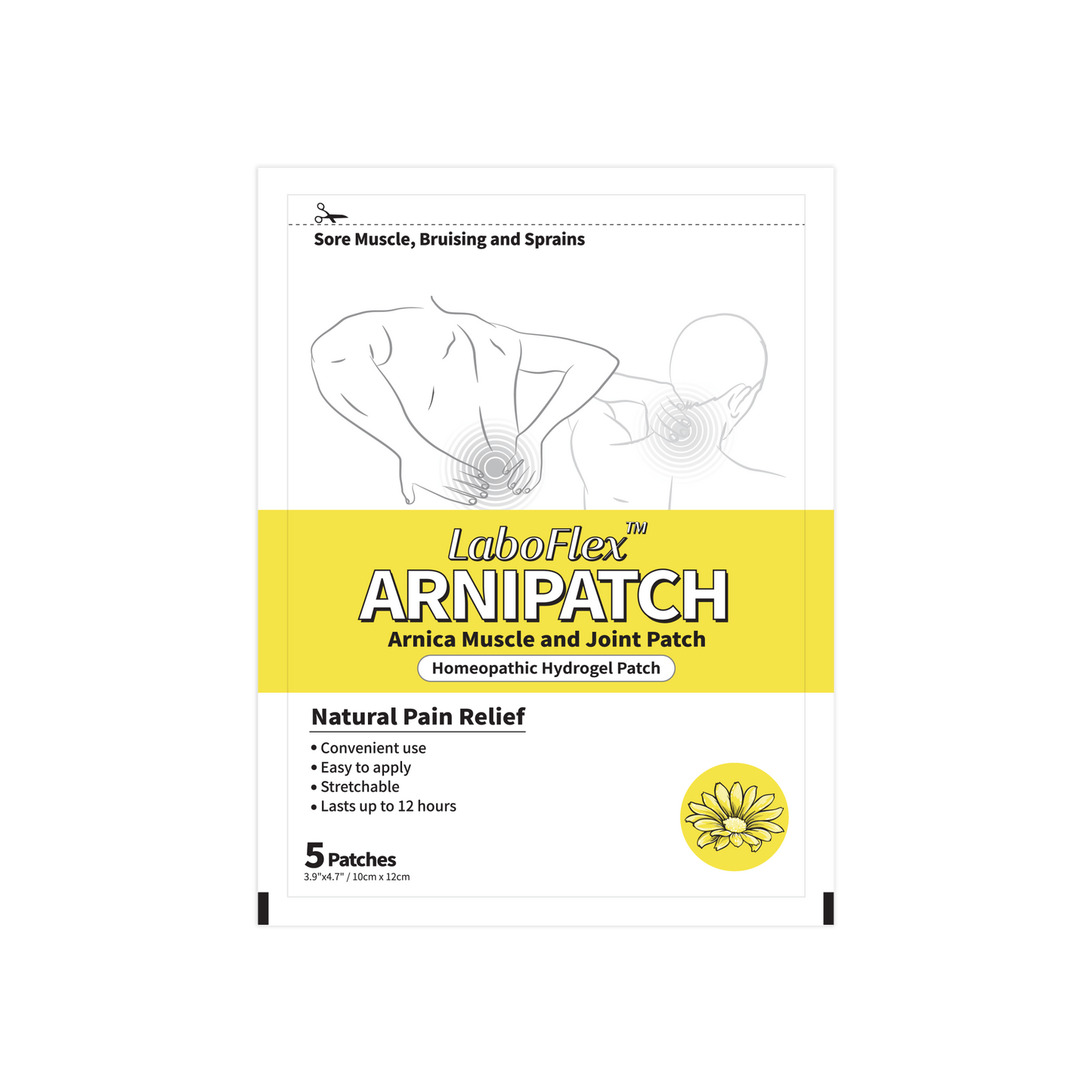 ArniPatch for Pain, Bruise, Swelling relief patch - Laboflex - 