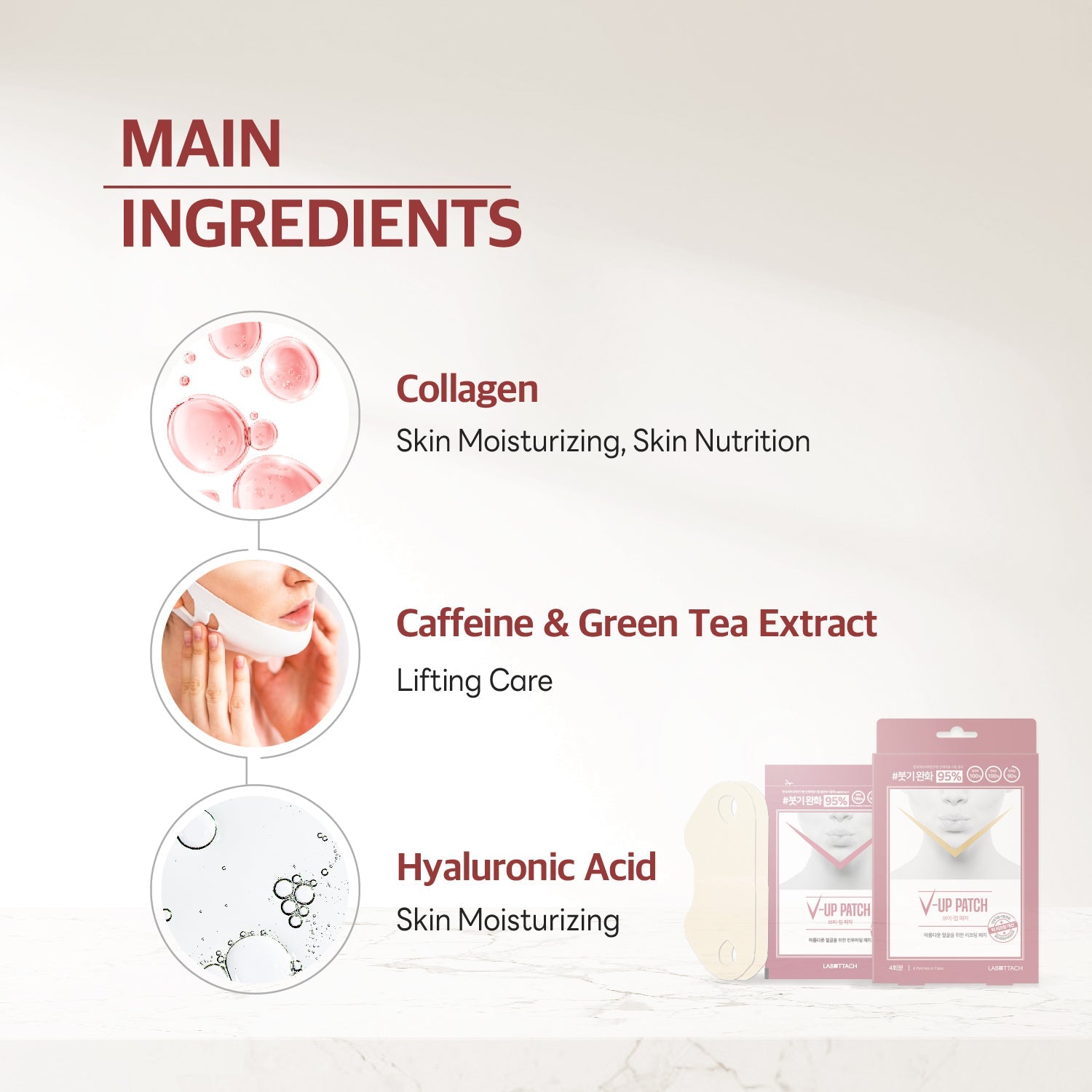 Labottach 4pcs V Line mask Patches, Double Chin Shaping, Face lifting straps band for sleeping for 8hours, Double chin reducer Strap Slimming with Green Tea, Ceramide, Olive, Jojoba, Hyaluronic Acid - Laboflex - 8809409182360