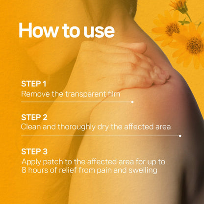 Labottach Arnipatch: Soothing Relief for Joint Pain, Muscle Pain, Soreness, and Swelling from Bruises or Injury with Arnica Montana 1X HPUS (1%), 5 Count (1 Pack of 5 Patches) - Laboflex - 