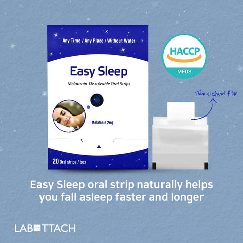 Easy Sleep Melatonin Oral Strip - Laboflex - 8809409184999